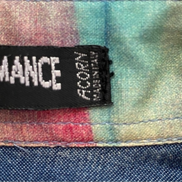 Bob Goldfeder Acorn Women’s American Flag Western Wear Button Down Shirt Small - Picture 9 of 10